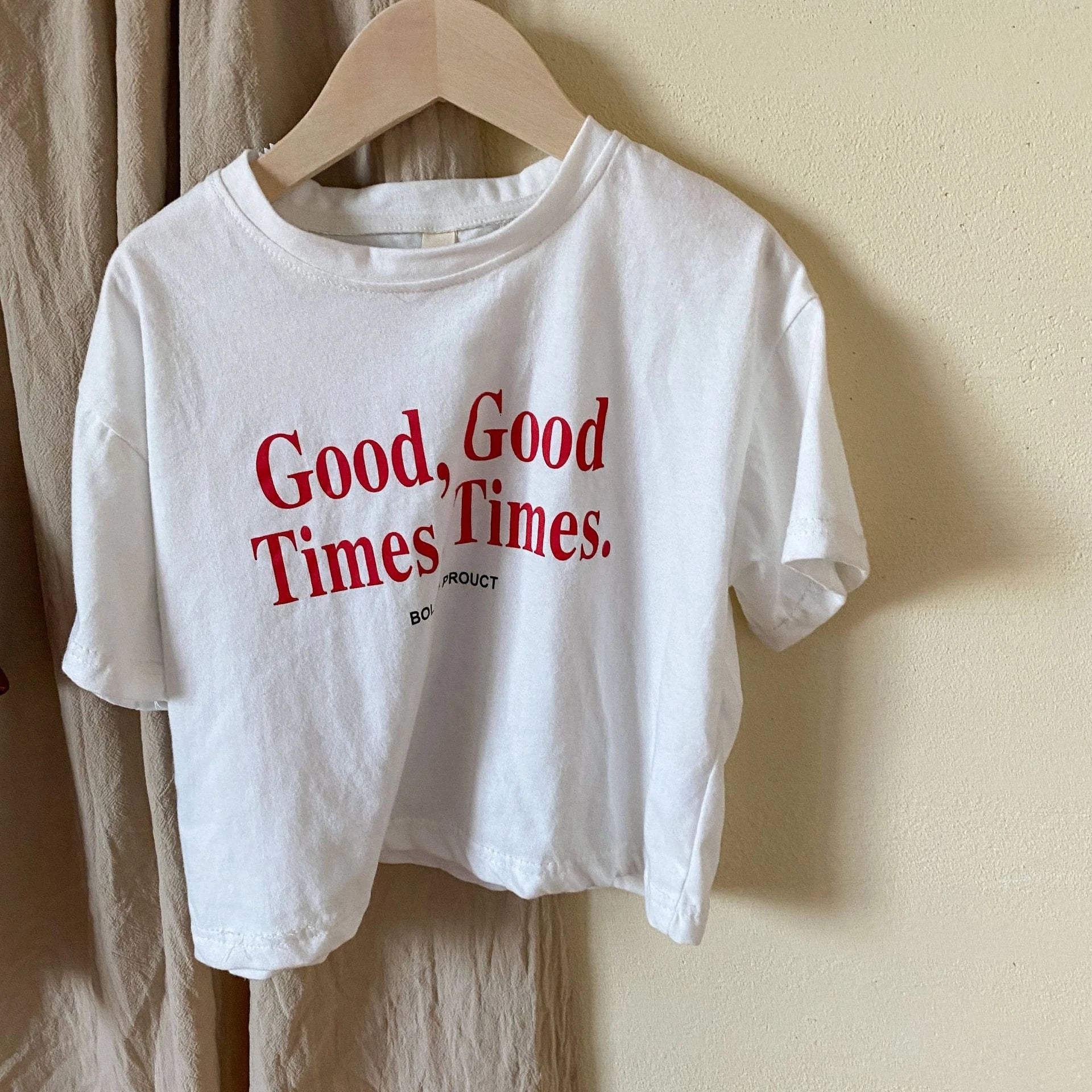 Kids Boys And Girls Summer Clothes Tops Tees Letters Printed Simple Fashion Children T-shirt Round Collar Loose Casual T Shirts