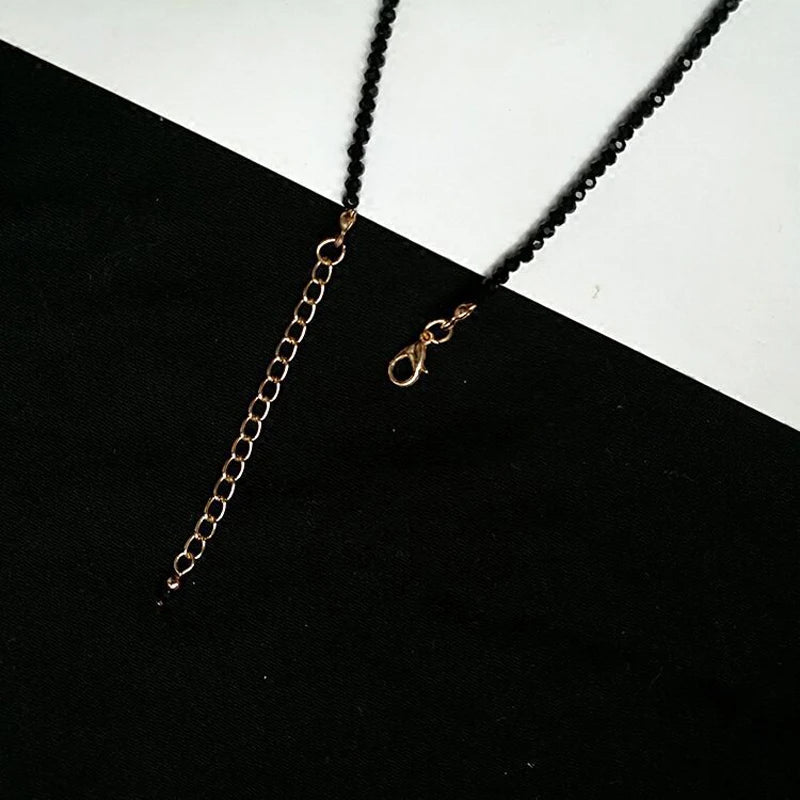Fashion Brand Simple Black Beads Short Necklace Female Jewelry Women Choker Necklaces Bijoux Femme Ladies Party Necklace 2024