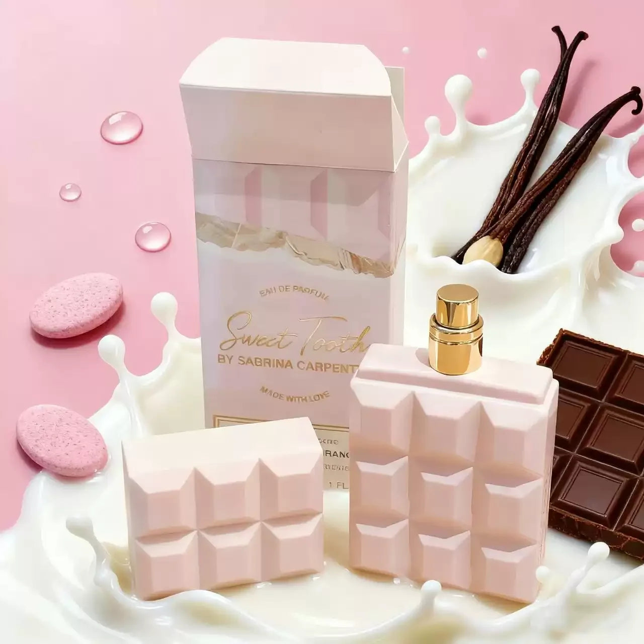 Gourmand Chocolate Bar Shaped EDP Vanilla Coffee Fruity Scent Long Lasting Women Perfume Daily Fragrance for Dating Casual Wear