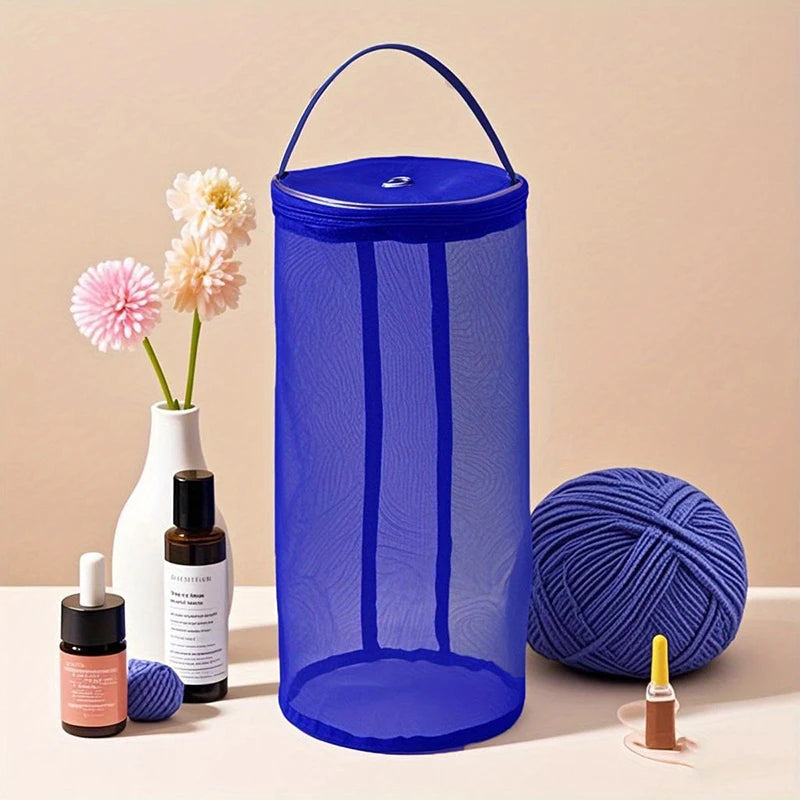 1 PC，Portable Yarn Storage Bag Hollow Mesh Knitting Wool Yarn Bags Crochet Yarn Handbag Organizer Weave Tools Sewing Accessories