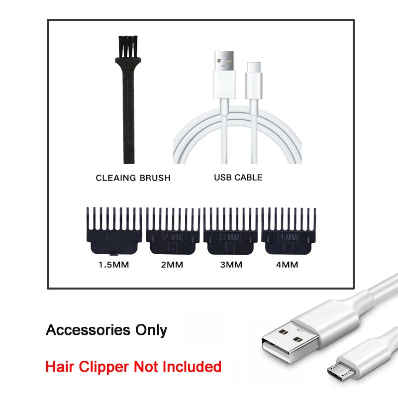 Vintage Hair Clipper T9 Hair Cutting Machine USB Fast Charging Shaver Barber Cordless Hair Trimmer For Men's Barbe