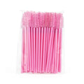 GLAMLASH 50PCS Disposable Eyelash Brushes Lashes Extension Eyebrow Brush Mascara Wands Applicator Makeup Tool