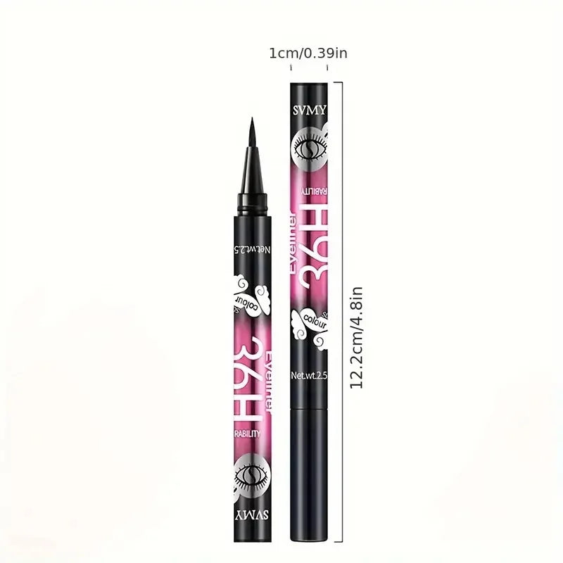 12 PCS Hot Make Up Ultimate Black Liquid Eyeliner Long-lasting Waterproof