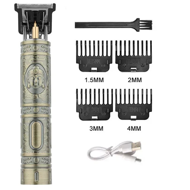 Vintage Hair Clipper T9 Hair Cutting Machine USB Fast Charging Shaver Barber Cordless Hair Trimmer For Men's Barbe