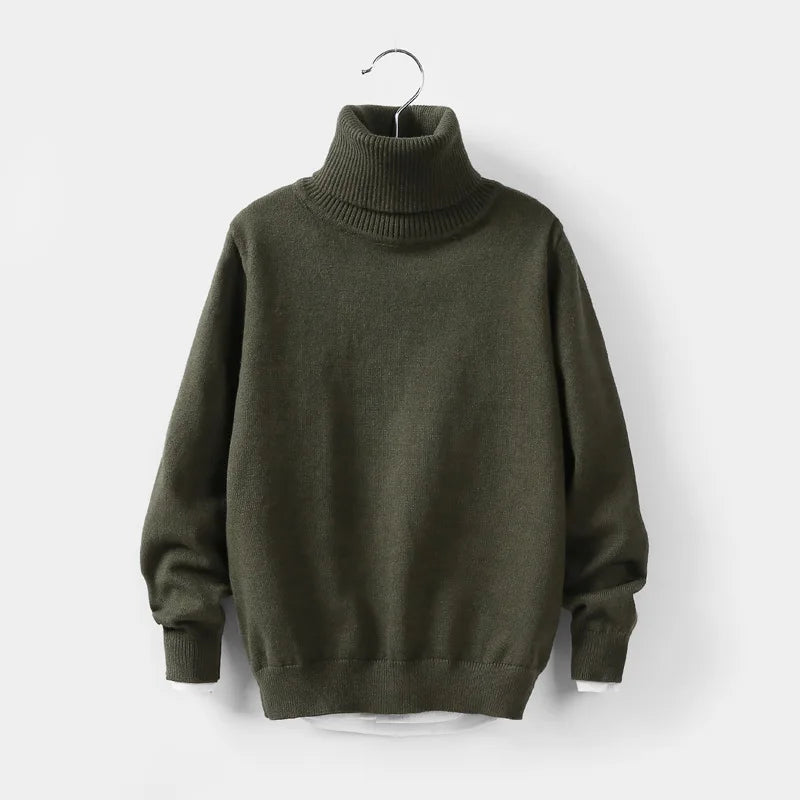 New Baby Boys Sweater Autumn Toddler Boys Knitwear Long-Sleeve Cotton Cardigans Kids Sweater Coat Fashion Children Clothes2-10Y