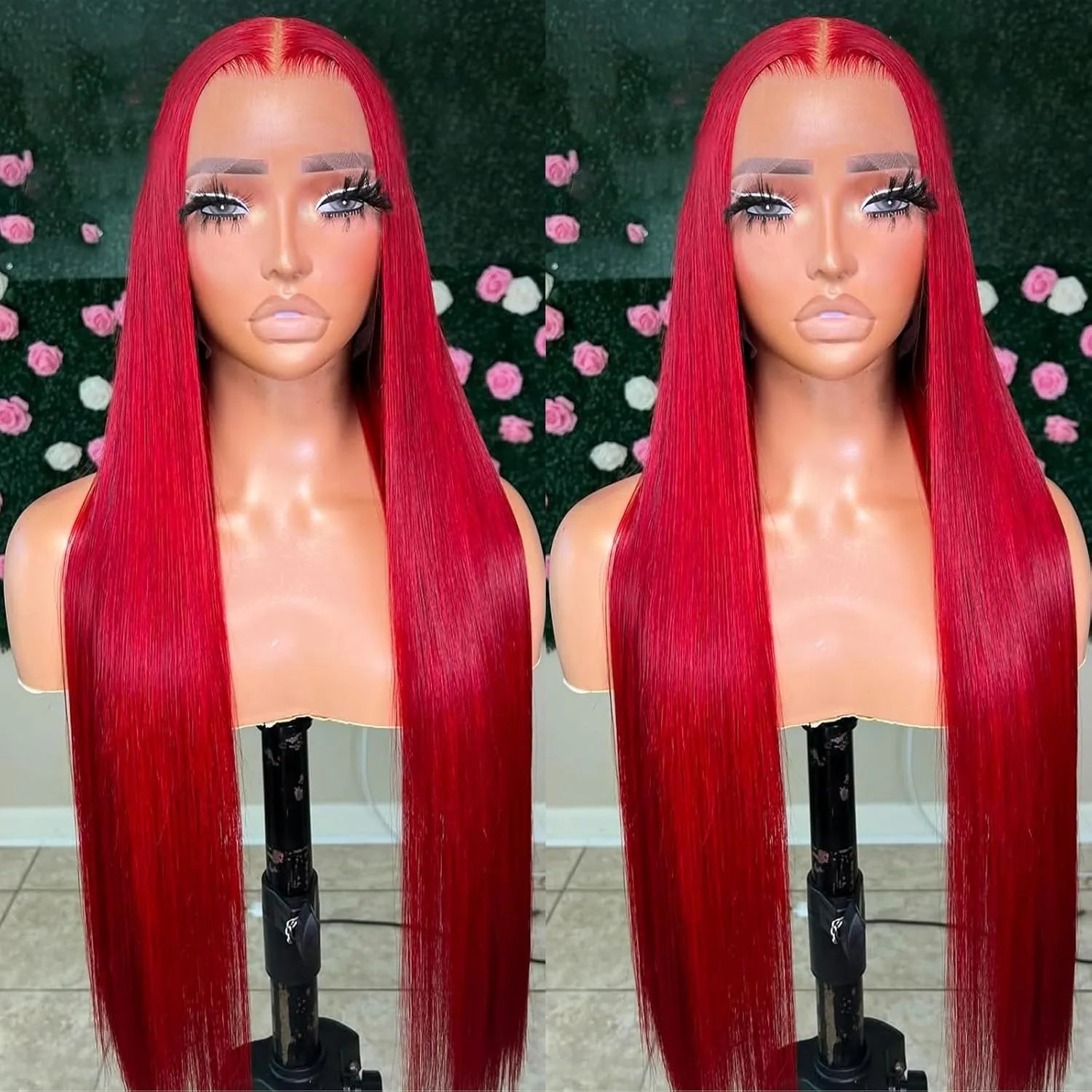 Dark Purple Wig Long Silky Straight Free Part Synthetic Lace Front Wigs Heat Resistant Fiber Wig for Women Daily Party Cosplay