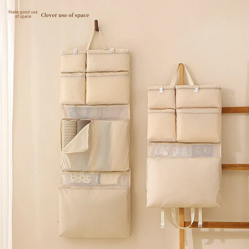 Travel Hanging Storage Bag Portable Foldable Multi Pocket Organizer for Clothes Accessories