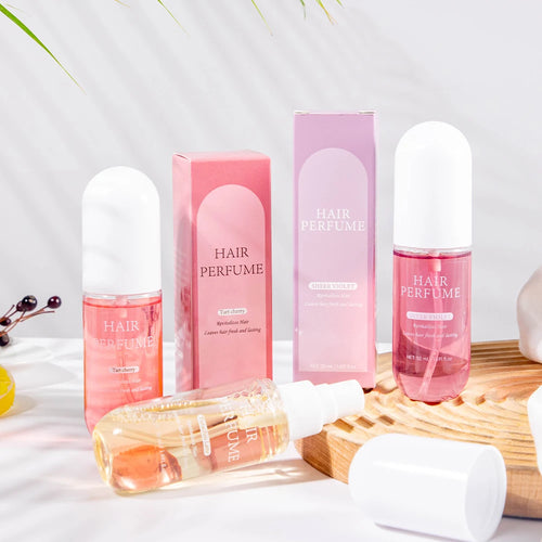 50ML Sheer Violet Hair Perfume for Women Clean Deodorizing Hair Spray & Body Mist Freshen Hair Body & Pillows Soft Musk Scent