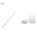 2PC Stainless Steel Palette Tray Rod Set Spatula Toner Makeup Mixing Mixing Stick Foundation Cream Mixing Cosmetic Make Up Tool