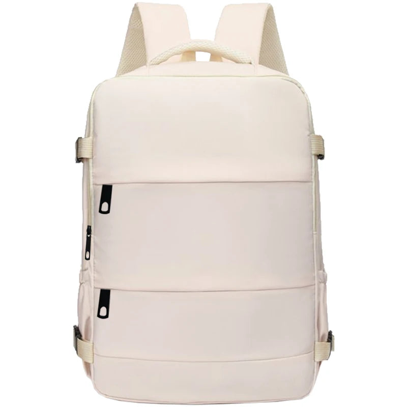 Graceful Practical Multi-color Backpack Multi-pocket Design Adjustable-strap Lightweight for Commute Casual Bag