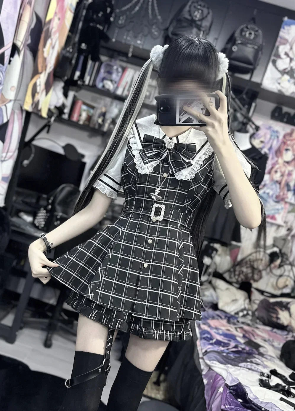 Japanese Style Mine Mass-Produced Girls JK Shorts Set New Autumn Sweet Women Short Sleeve Lace Bow Shirt and Shorts Outfits