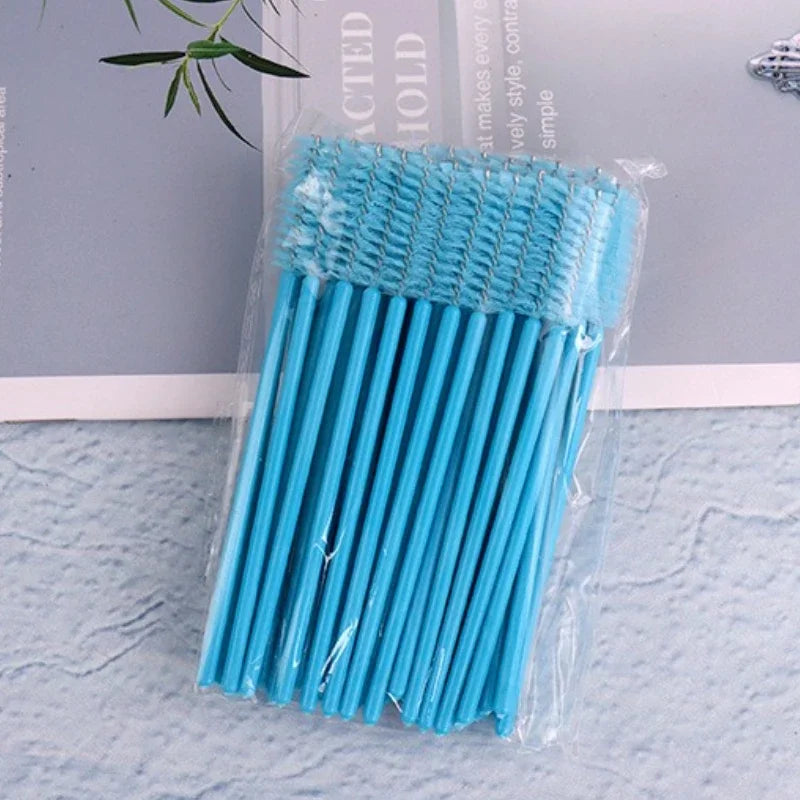 50Pcs Eyelash Brushes Makeup Brushes Disposable Mascara Wands Applicator Spoolers Eye Lashes Cosmetic Brush Lash Extension Tool