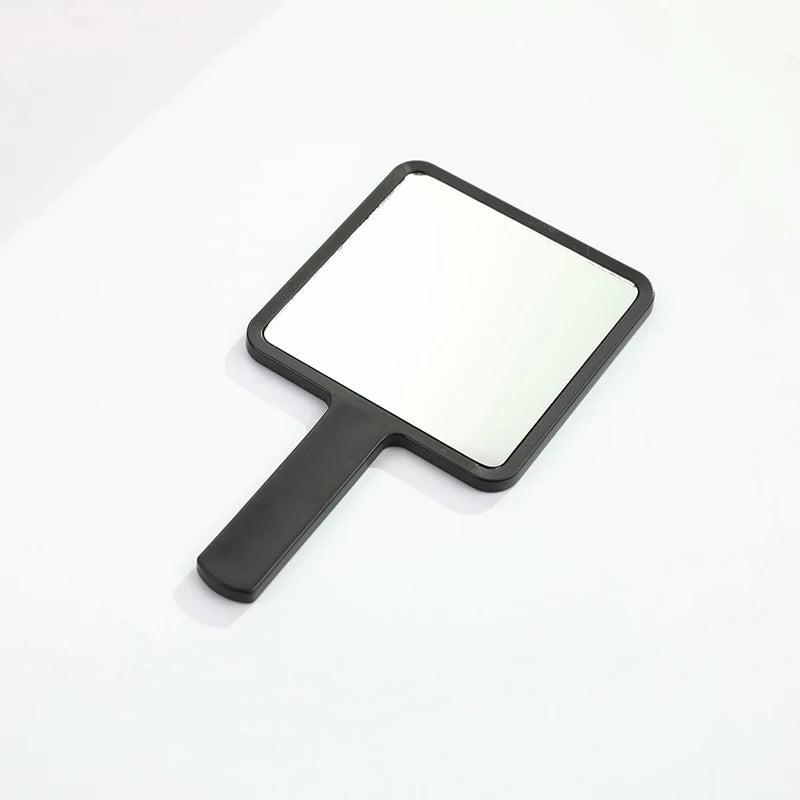 1PC Eyelash Extension Handheld Makeup Mirror Square Makeup Vanity Mirror with Handle Hand Mirror SPA Salon Compact Mirrors