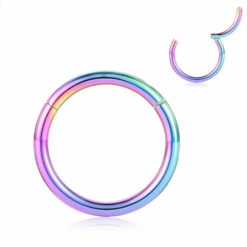 Simple Stainless Steel Nose Ring for Women Ear Tragus Cartilage Helix Piercing Lip Nariz Septum Ring Piercing Sexy Body Jewelry