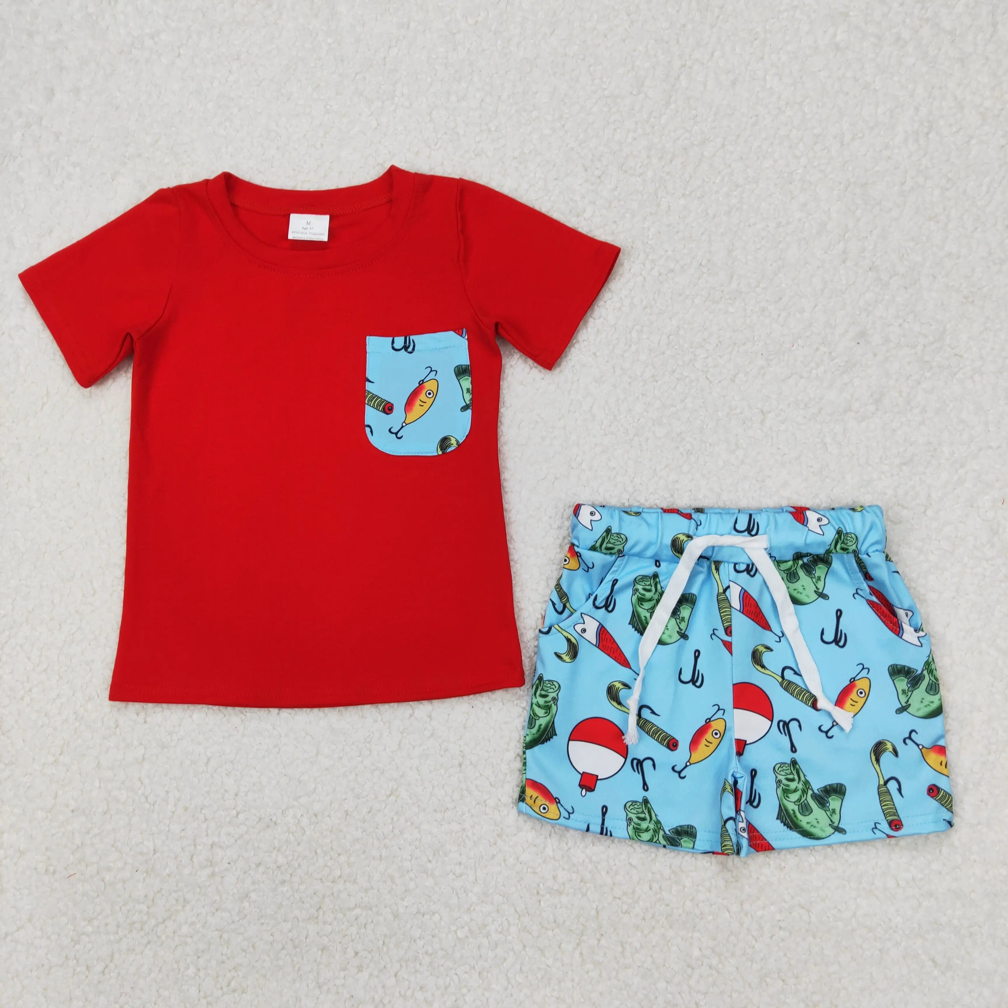 4.21y RTS Western Boys CAMO MAMA'S BOY Vintage Short Sleeve Back to School Pantsuit Children Outfits for Boys