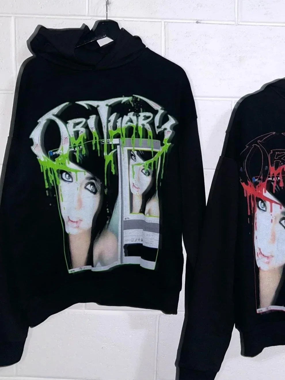 Y2k Droland Miller Scare Hoodies Women Gothic Punk Streetwear Grunge Top Sweatshirt Oversized Harajuku Hip Hop Hoodie Clothes