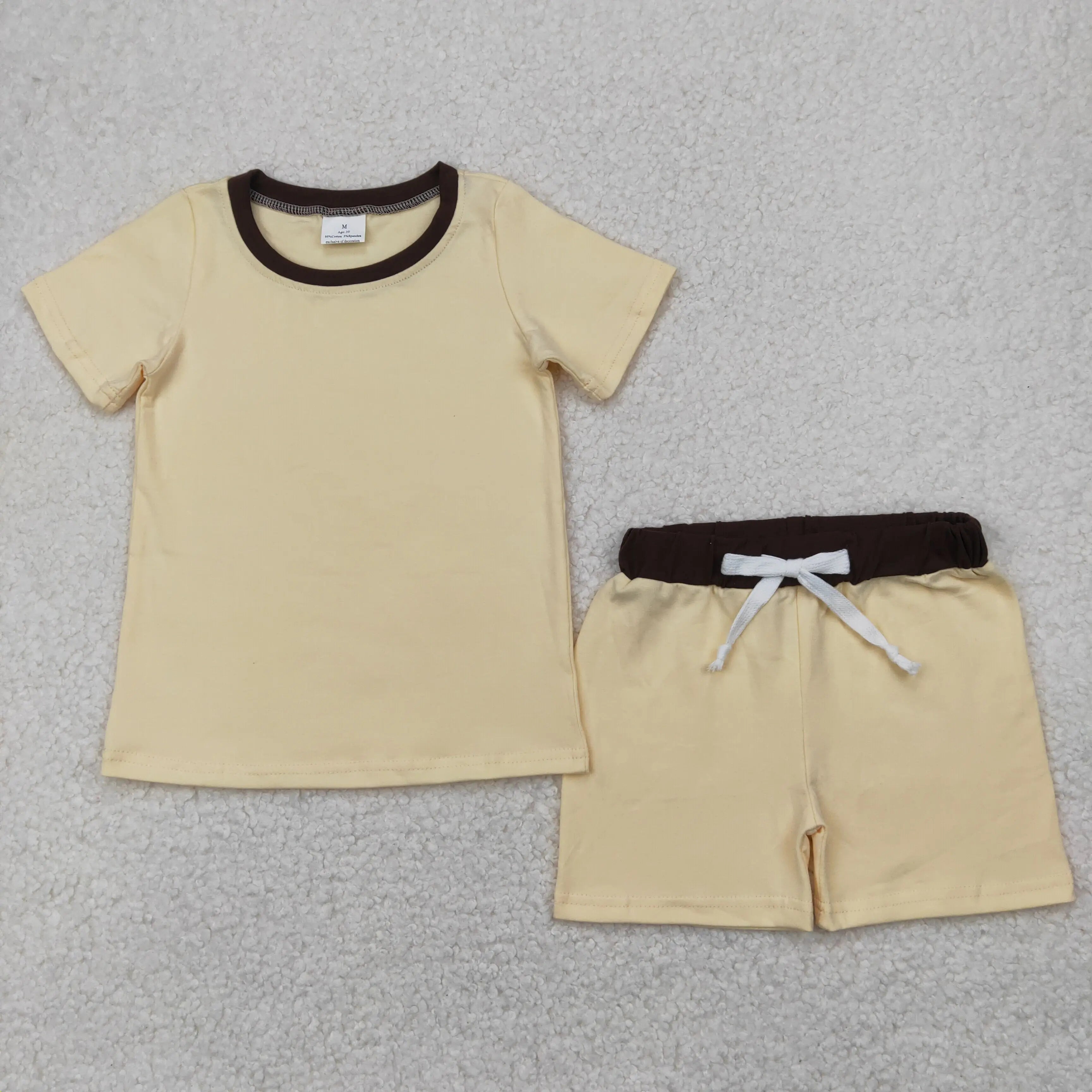 4.21y RTS Western Boys CAMO MAMA'S BOY Vintage Short Sleeve Back to School Pantsuit Children Outfits for Boys