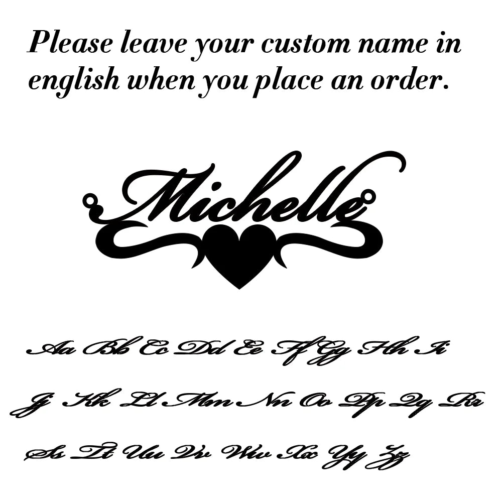Custom Necklace Name Logo Personalized Pendant Nameplate Gift For Women Men Mother Couple Family Stainless Steel Chain Jewelry