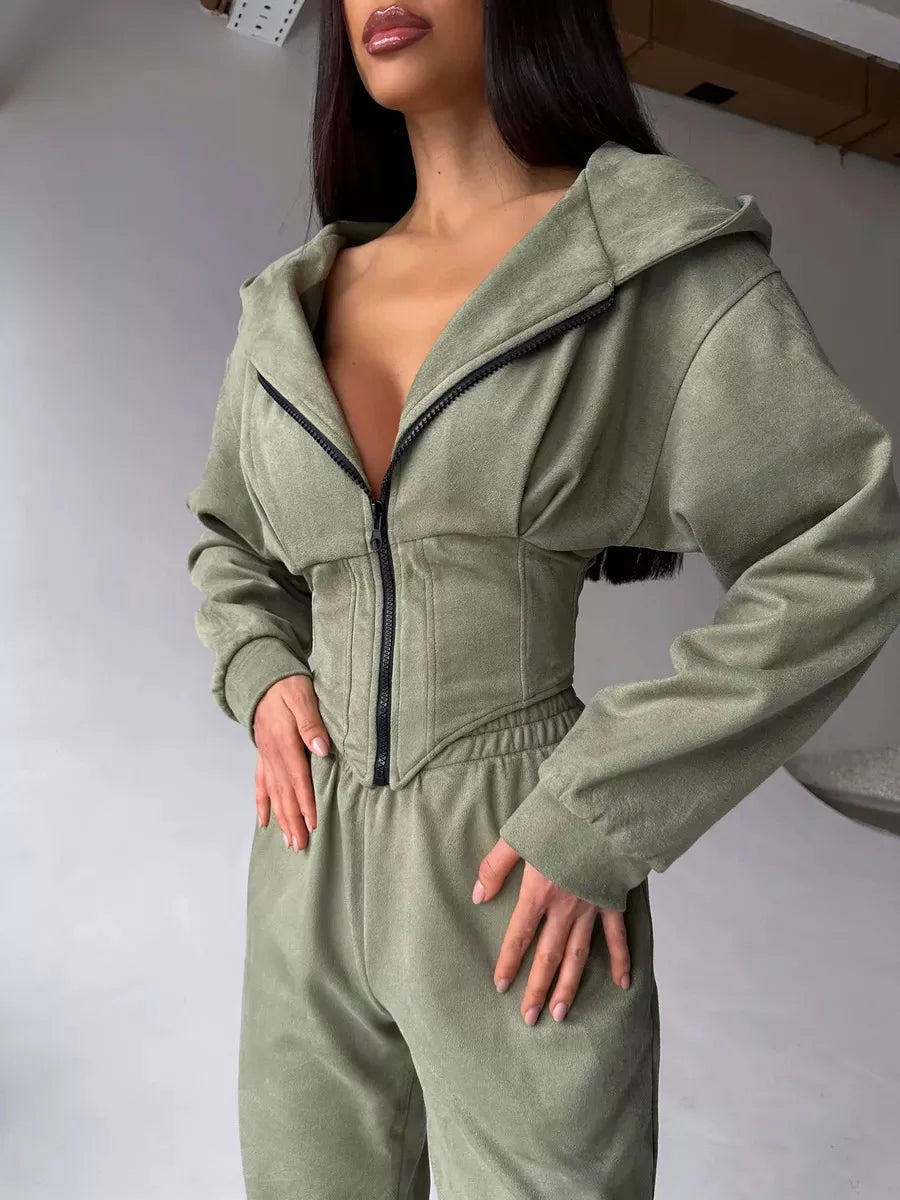 Hoodies Two Piece Sets Women Pant Set Tracksuit Sport Jogger Y2k Sweatshirts Autumn Elastic Waist Streetwear Pants Matching Sets