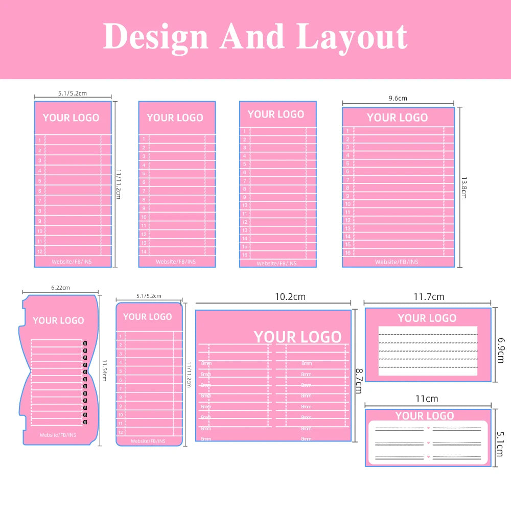 Yelix U Shaped YY 3D 4D 5D Eyelash Extension Customized Lashes Private Label  Premade Fan Lashes DIY Logo Eyelashes ODM & OEM