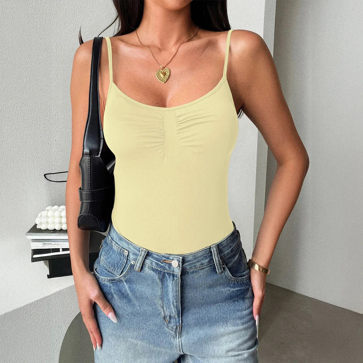 Casual Jumpsuit Jumpsuits For Woman Rompers Playsuits Bodysuits Elegant All-match Simple Style Hot Girl Style Solid Color Slim