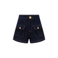High Waist Straight Leg Jeans Ladies First Design Spring New Style Slimming Shorts with Outer Pockets Casual Pants for Women