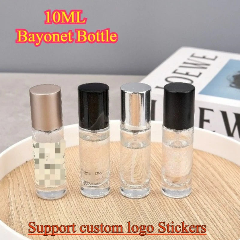 15pcs 10ML 15ml Bayonet Bottle Glass Mini Perfume Spray Bottle Empty Portable Atomizer for Travel Clear Cosmetic Sample Vials