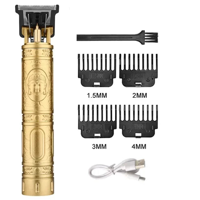 Vintage Hair Clipper T9 Hair Cutting Machine USB Fast Charging Shaver Barber Cordless Hair Trimmer For Men's Barbe