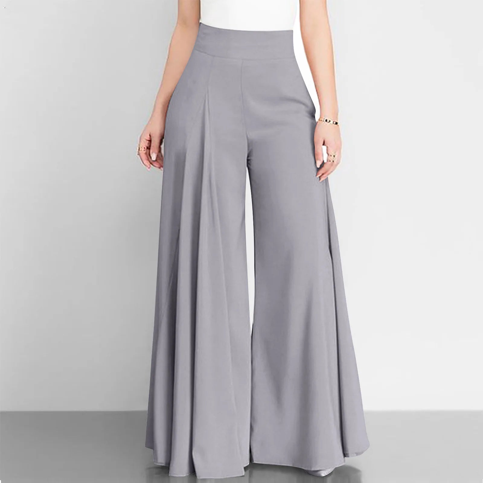 Fashion High Waist Wide Leg Pants for Women Elegant Casual Office Solid Loose Long Pant New Spring Autumn Womens Clothing