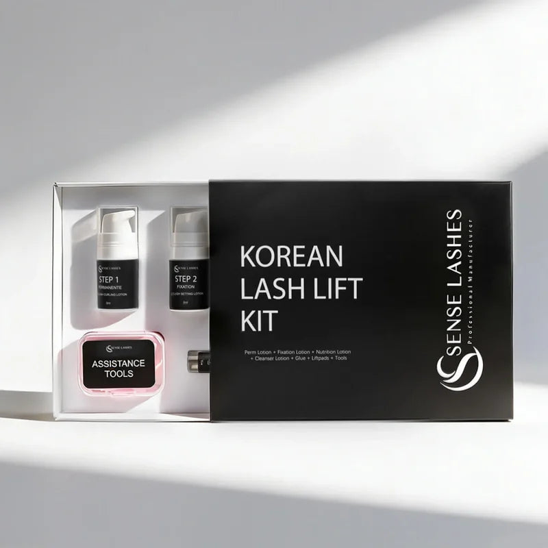 SENSE LASHES Korean Lash Lift Pro Kit Professional Eyelash Perm Kit for Salon & Home Use Lifting Eyelashes Lasting 6-8 Weeks