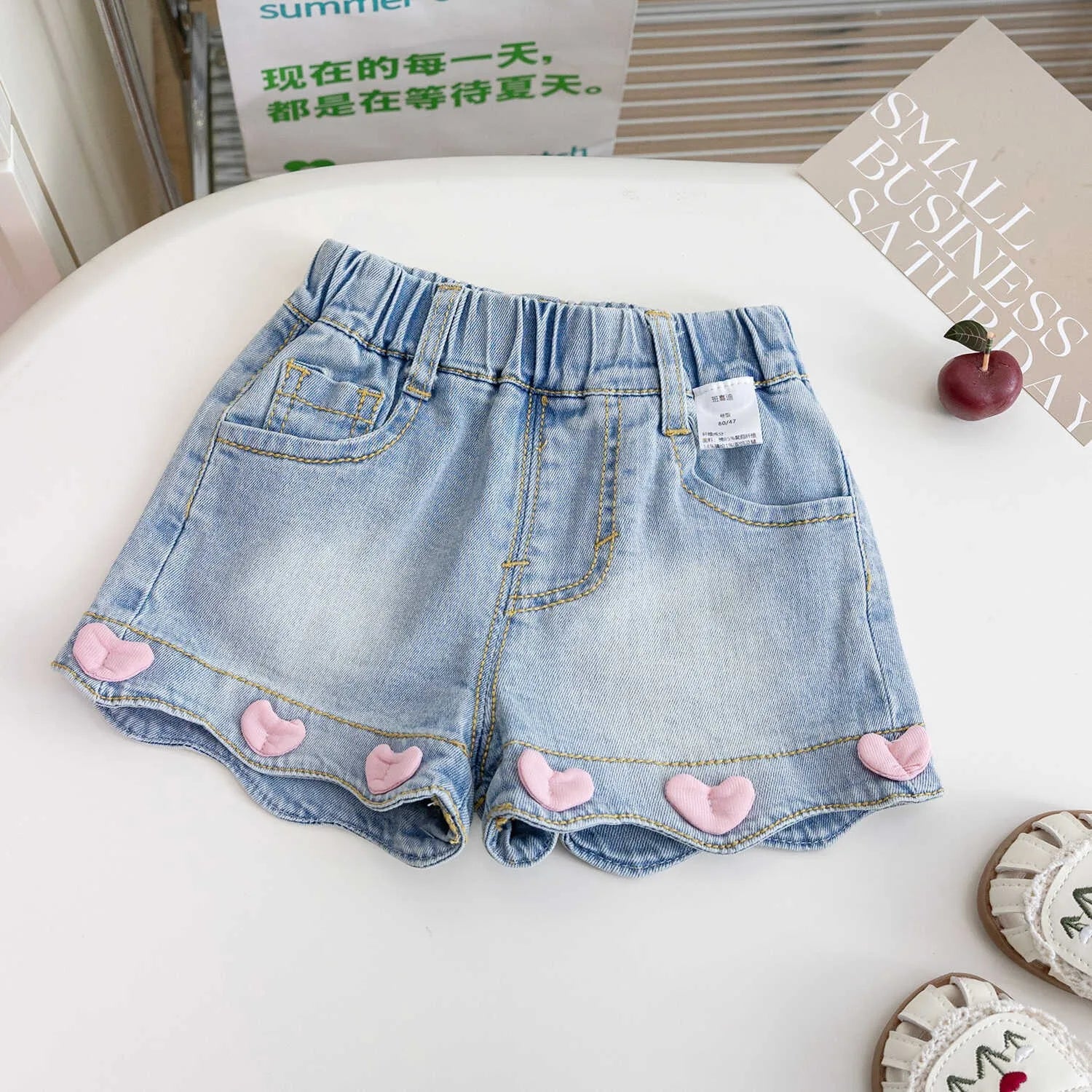 Korean Style Kid Short Denim Shorts for Girls Fashion Girl Short Princess Jeans Children Pants Girls Shorts