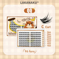 LAKANAKU Manhua Cluster Lashes Comic DIY Lashes Fairy Lashes Natural Set Eyelashes Premade Fan Individual Eyelash Extensions