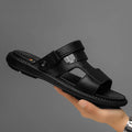 Men's outdoor beach cool slippers with non-smelly feet after leisure, dual-purpose soft-soled shoes, summer non-slip driving san