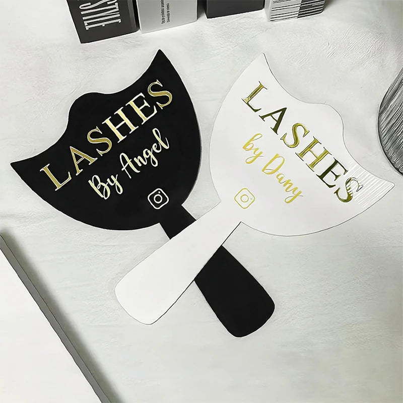 Handheld Eyelash Extension Prop Eyelash Technicians Social Media Face Photo Props Personalised Beauty Salon Display Tools
