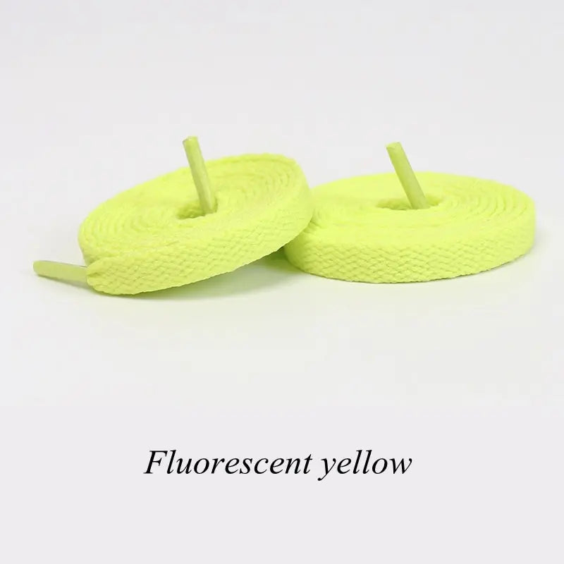 1Pair Flat Shoelaces Classic Quality Rope Laces Solid Casual Sneakers Shoelace Shoe Accessories 100/120/140/160/180CM