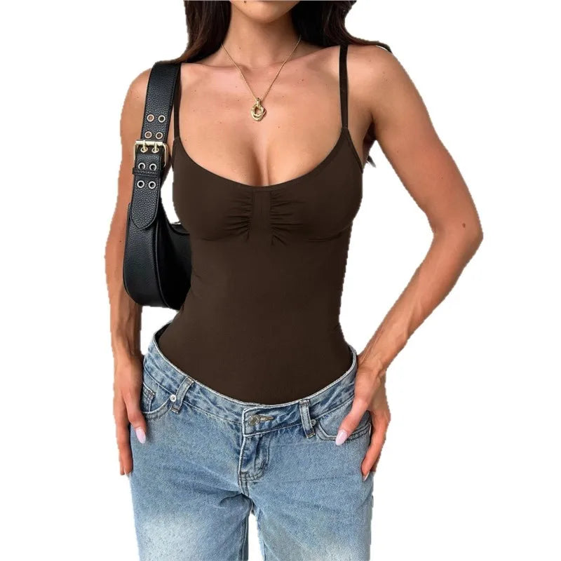 Casual Jumpsuit Jumpsuits For Woman Rompers Playsuits Bodysuits Elegant All-match Simple Style Hot Girl Style Solid Color Slim