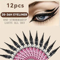 12 PCS Hot Make Up Ultimate Black Liquid Eyeliner Long-lasting Waterproof