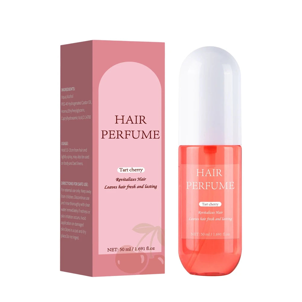 50ML Sheer Violet Hair Perfume for Women Clean Deodorizing Hair Spray & Body Mist Freshen Hair Body & Pillows Soft Musk Scent