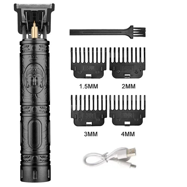 Vintage Hair Clipper T9 Hair Cutting Machine USB Fast Charging Shaver Barber Cordless Hair Trimmer For Men's Barbe