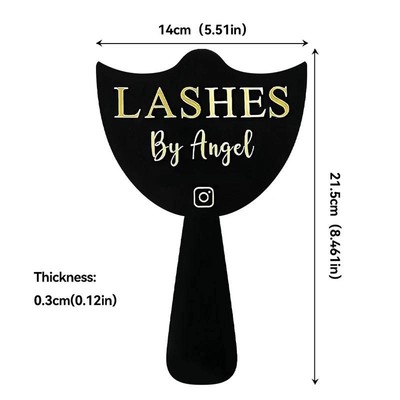 Handheld Eyelash Extension Prop Eyelash Technicians Social Media Face Photo Props Personalised Beauty Salon Display Tools