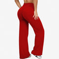 Spring Autumn Loose Fit Wide Leg Leggings Women High Stretch Quick Drying Sports Trousers Woman Butt Lifting Pilates Yoga Pants