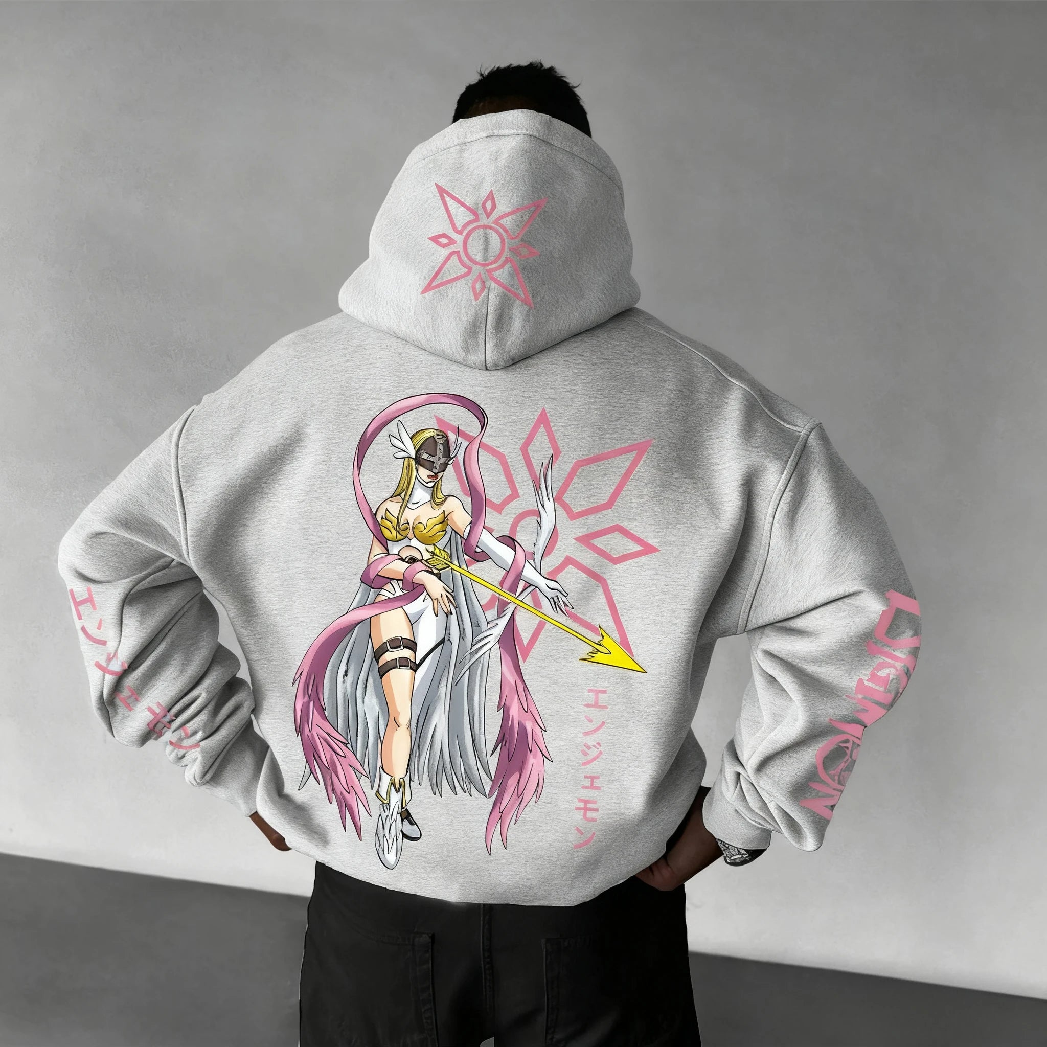 New Oversized Hoodie Men Women Digimon Anime Streetwear Casual Pullover Sweatshirt Hooded Jacket Autumn Winter Y2k Clothes Tops