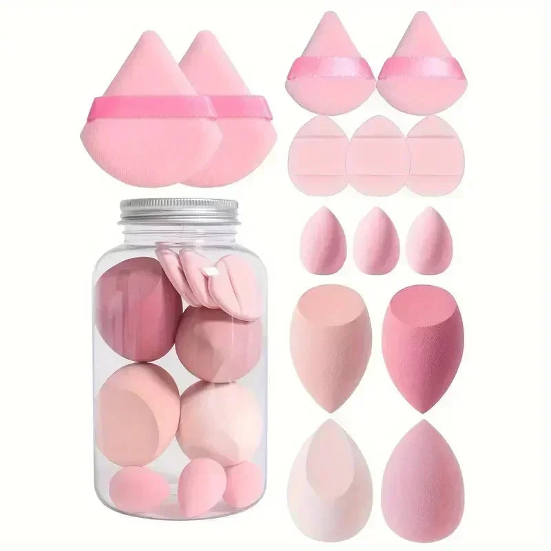 12/14Pcs Makeup Sponge Cosmetic Puff Foundation Sponges Blender Beauty Egg Powder Puffs Make Up Accessories Women Makeup 2049