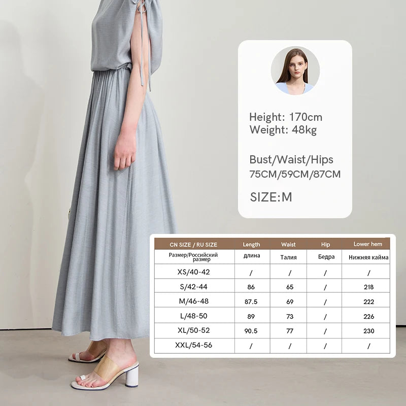 Amii Minimalism Chiffon Shirt Half Skirt Women 2025 Summer New Basic Solid Color Shirt Sold Separate Draw Pleat Skirt 12552059