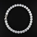 2024 New Luxury Silver Color on Hand 4MM 17CM Princess Bracelet Bangle for Women Anniversary Gift Jewelry Wholesale S5650