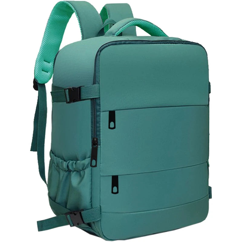 Graceful Practical Multi-color Backpack Multi-pocket Design Adjustable-strap Lightweight for Commute Casual Bag