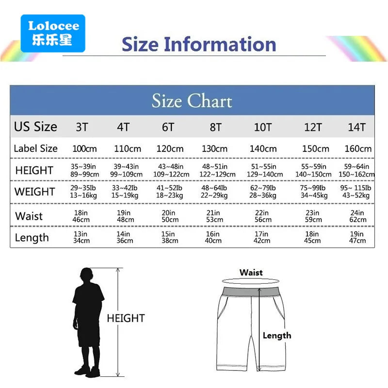 3-14 Years Summer Children Boys Cotton Shorts Number 23 Printed Short Trousers Teens Basketball Sports Short Sweatpants SZ23