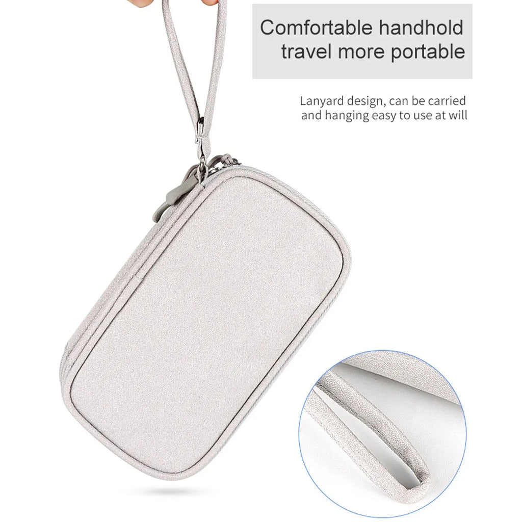 Waterproof Storage Bag Digital Electronic Organizer Portable USB Digital Product Charger Plug Storage Bag Travel Cable Organizer