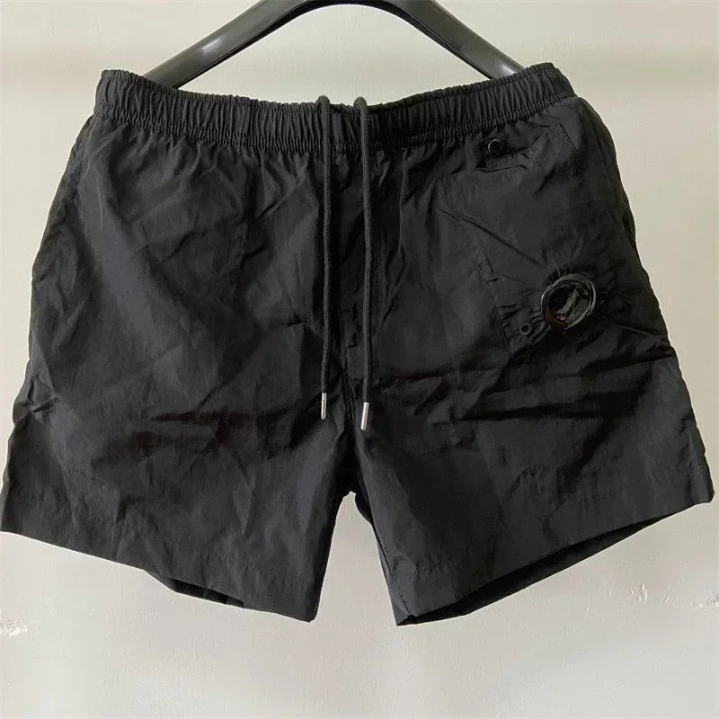 Top quality luxury knee-length  summer youth leisure sports nylon shorts loose men's beach 5-point pants