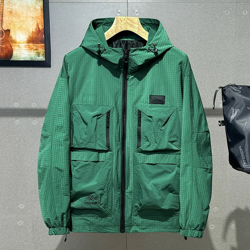 Extra large men's loose workwear windbreaker plus size trendy camouflage casual jacket assault coat 12XL 11XL 10XL men clothing